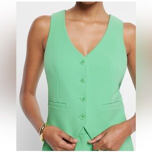 Express Kelly Green Vest Top